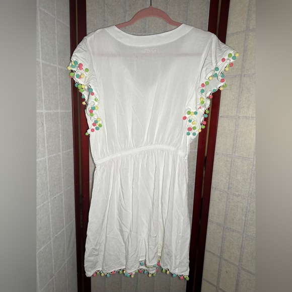 Women's Pom Pom Butterfly Cover-Up - Picture 3 of 5